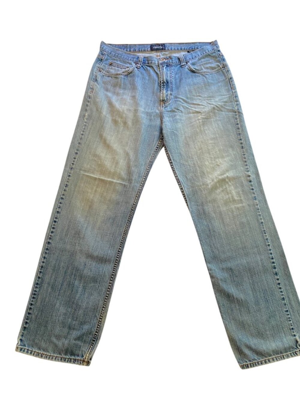 CLAIBORNE - distressed light wash blue jeans - Size: men's 36 x 34